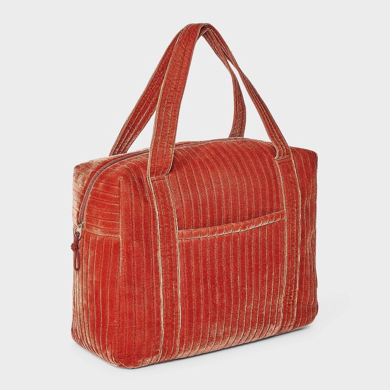 slide 3 of 7, Velvet Weekender Duffel Bag - Universal Thread™ Orange, 1 ct