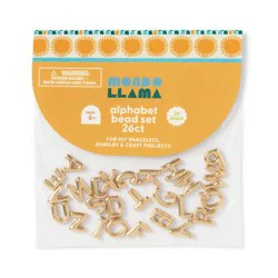 26ct Gold Fashion Letter Beads Set - Mondo Llama™