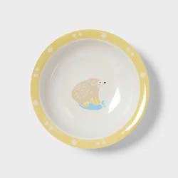 17.5 fl oz Figural Hedgehog Dinner Bowl Yellow - Pillowfort™