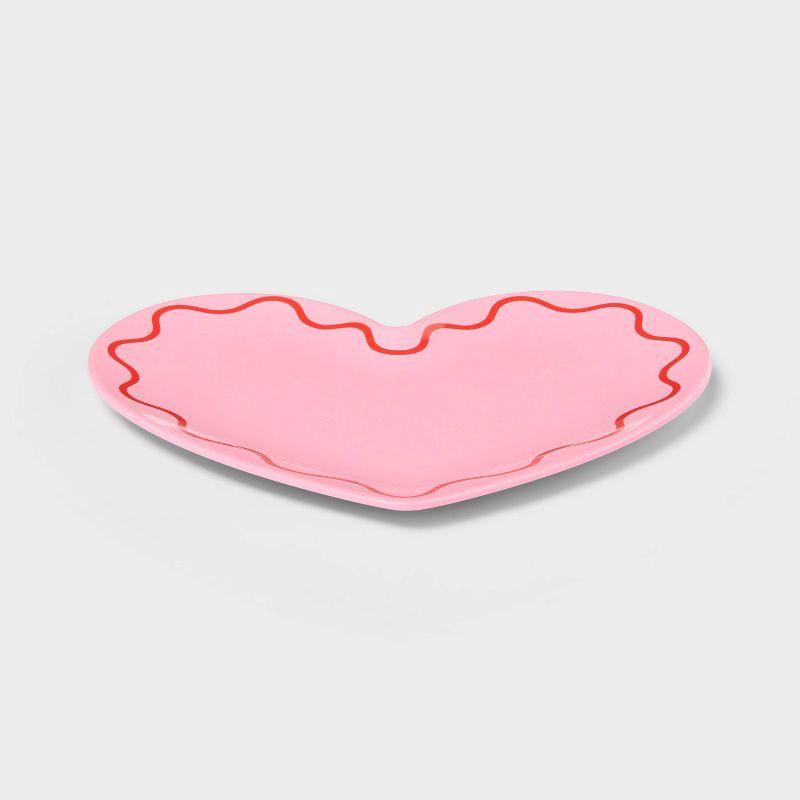 slide 3 of 3, 8" Bamboo Composite Dinner Plate Pink - Pillowfort™, 1 ct
