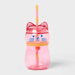12 fl oz Figural Cat shape with Necklace Tumbler - Pillowfort™