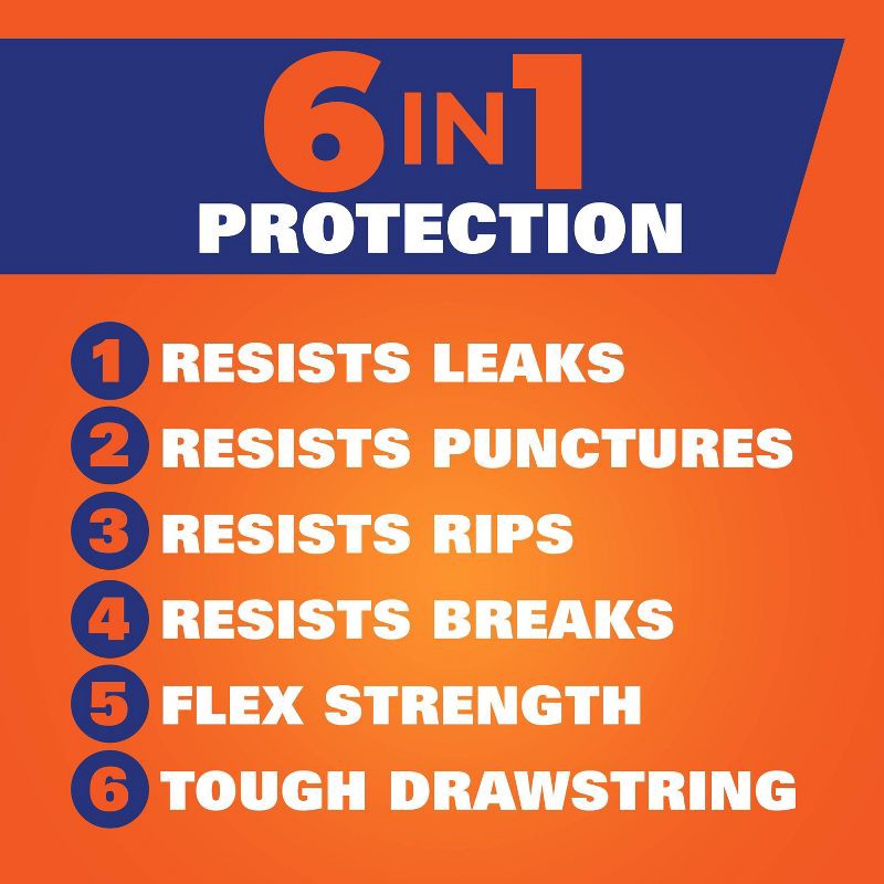 slide 3 of 9, Hefty Multi Purpose Drawstring Fabuloso Trash Bags - Watermelon - 30 Gallon - 34ct, 30 gal, 34 ct