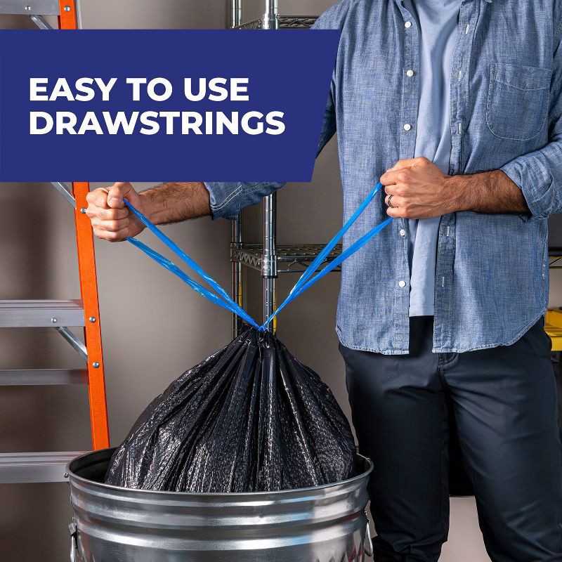 slide 4 of 9, Hefty Multi Purpose Drawstring Fabuloso Trash Bags - Watermelon - 30 Gallon - 34ct, 30 gal, 34 ct