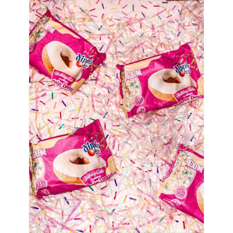 slide 6 of 7, Redefine Foods Dippin Dots Birthday Cake Flavored Protein Donut - 8.5oz/4ct, 4 ct; 8.5 oz