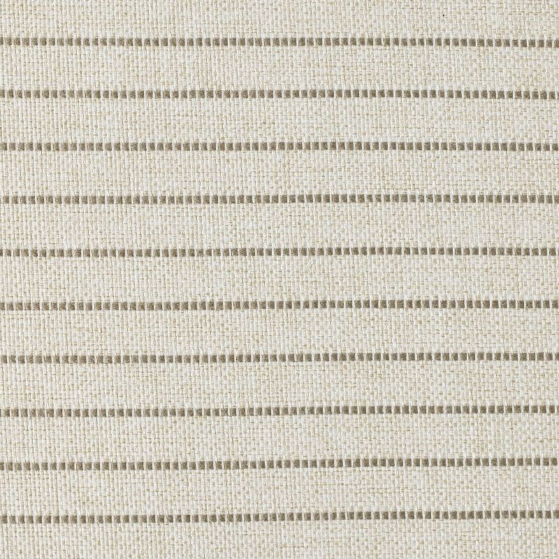 slide 5 of 6, Threshold designed w/Studio McGee Metal Ottoman Performance Stripe Fabric - Threshold™ designed with Studio McGee; Fully Assembled, 1 ct