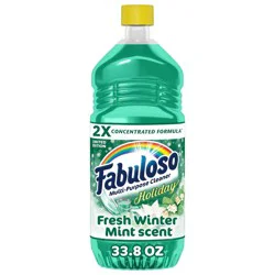 Fabuloso Limited Edition Winter Mint Multi-Purpose Cleaner, 2X Concentrated Formula, Floor Cleaner - 33.8 fl oz Bottle