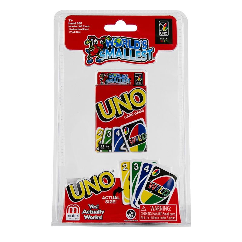 slide 4 of 4, World's Smallest Uno Fidget Toy, 1 ct