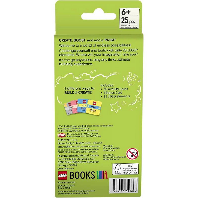 slide 6 of 6, Ameet LEGO ReCreate Activity Cards - Animals, 1 ct