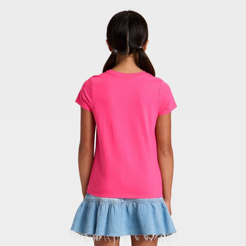 slide 3 of 4, Girls' Short Sleeve 'Pastries' Graphic T-Shirt - Cat & Jack™ Pink S, 1 ct