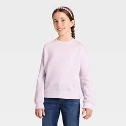 Girls' Pullover Sweatshirt - Cat & Jack™ Light Purple S