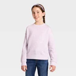 Girls' Pullover Sweatshirt - Cat & Jack™ Light Purple M