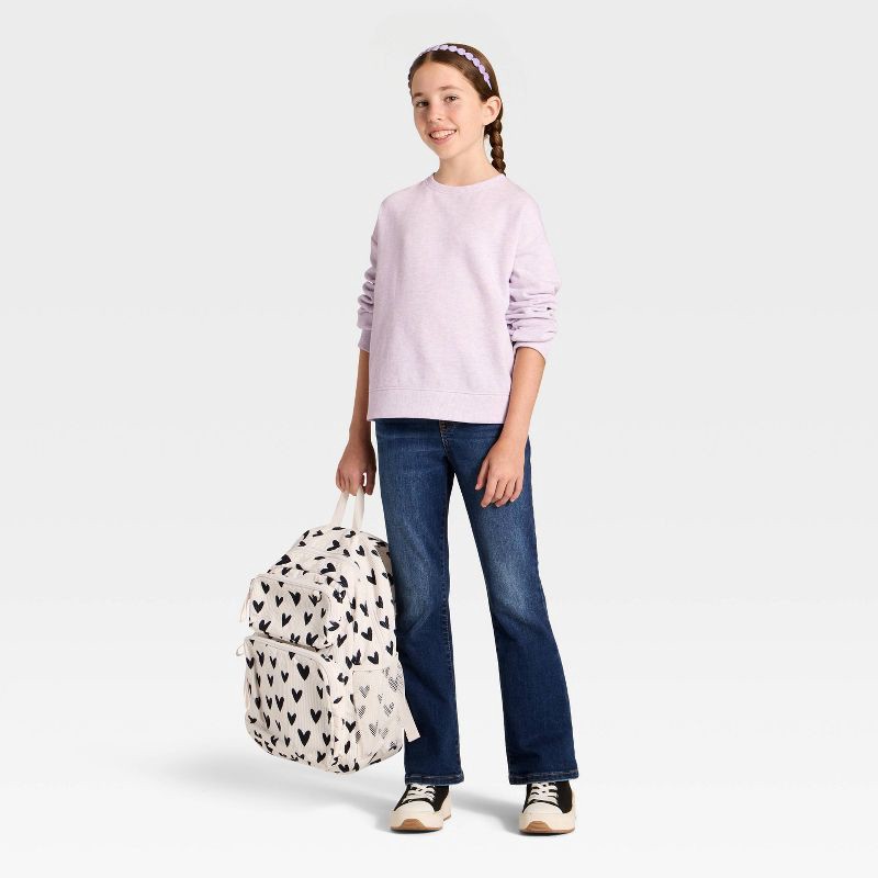 slide 3 of 3, Girls' Pullover Sweatshirt - Cat & Jack™ Light Purple L, 1 ct