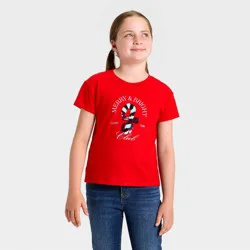 Girls' Short Sleeve Christmas 'Candy Cane' Flip Sequin T-Shirt - Cat & Jack™ Red XS