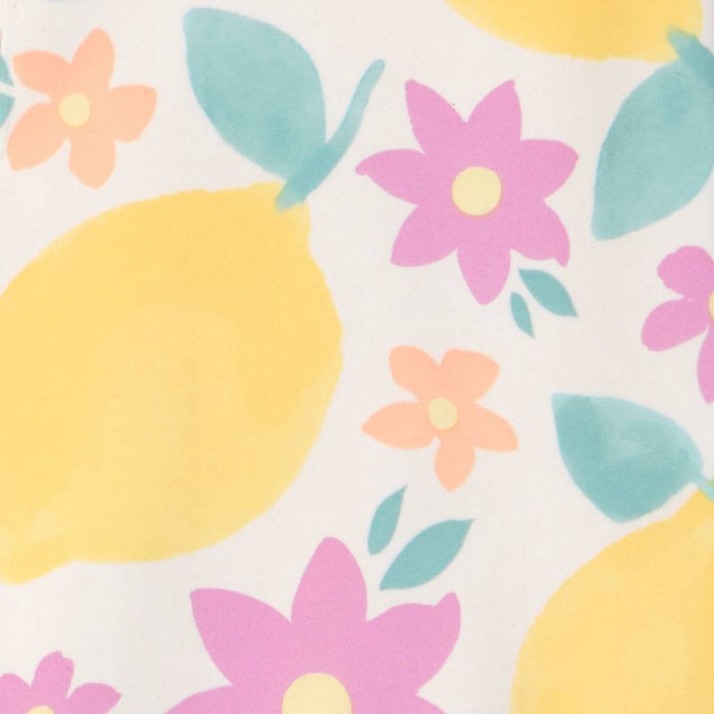 slide 2 of 4, Carter's Just One You® Toddler Girls' Long Sleeve Lemon One Piece Rash Guard Swimsuit - Yellow 5T, 1 ct