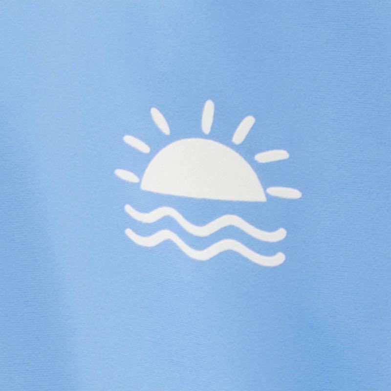 slide 3 of 4, Carter's Just One You® Toddler Boys' Long Sleeve Gingham 2PC Rash Guard & Swim Trunk Set - Blue 12M, 2 ct