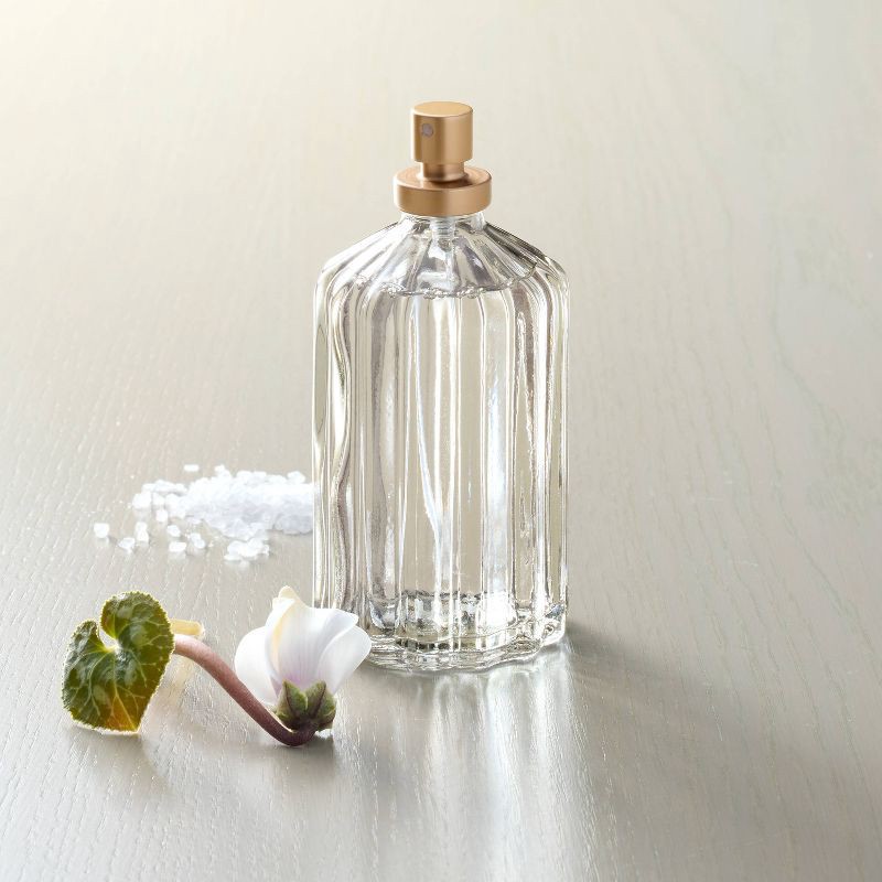 slide 2 of 4, Hearth & Hand with Magnolia Ribbed Colored Glass Salt Room Spray 4.05 fl oz - Hearth & Hand™ with Magnolia, 4.05 fl oz