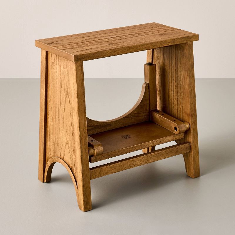 slide 4 of 6, Hearth & Hand w/Magnolia Furniture Arch Step Stool Aged Oak - Hearth & Hand™ with Magnolia, 1 ct