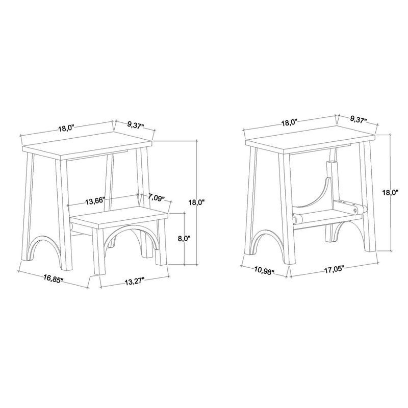 slide 6 of 6, Hearth & Hand w/Magnolia Furniture Arch Step Stool Aged Oak - Hearth & Hand™ with Magnolia, 1 ct