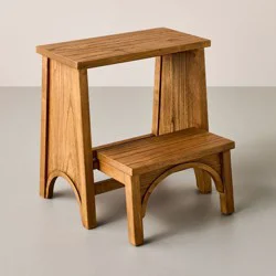 Hearth & Hand w/Magnolia Furniture Arch Step Stool Aged Oak - Hearth & Hand™ with Magnolia
