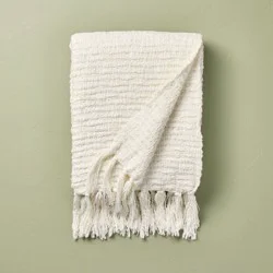 Hearth & Hand with Magnolia Textured Woven Throw Blanket Sour Cream - Hearth & Hand™ with Magnolia