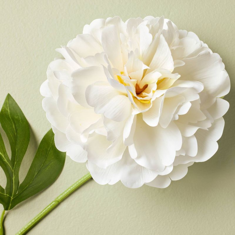 slide 3 of 3, Hearth & Hand with Magnolia White Peony Artificial Stem - Hearth & Hand™ with Magnolia, 1 ct