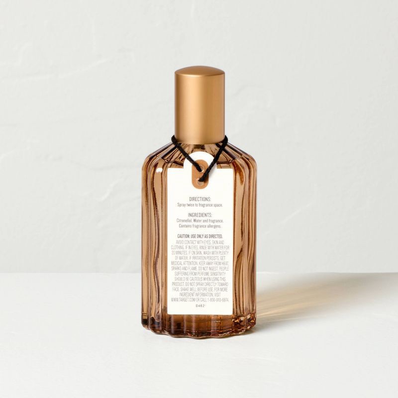 slide 3 of 4, Hearth & Hand with Magnolia Ribbed Colored Glass Pampas Room Spray 4.05 fl oz - Hearth & Hand™ with Magnolia, 4.05 fl oz