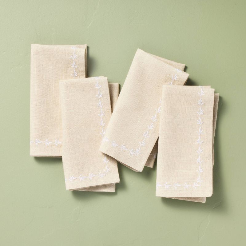 slide 1 of 3, Hearth & Hand with Magnolia Set of 4 Cloth Napkins - Hearth & Hand™ with Magnolia, 1 ct