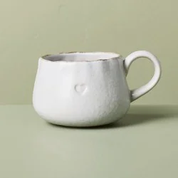 Hearth & Hand with Magnolia 13 fl oz Stoneware Spring Coffee Mug Heart - Hearth & Hand™ with Magnolia