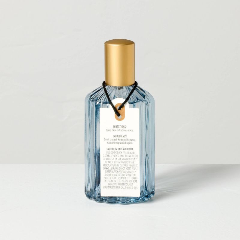 slide 3 of 4, Hearth & Hand with Magnolia Ribbed Colored Glass Canvas Room Spray 4.05 fl oz - Hearth & Hand™ with Magnolia, 4.05 fl oz