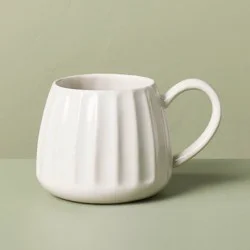 Hearth & Hand with Magnolia 15 fl oz Stoneware Coffee Mug Sour Cream - Hearth & Hand™ with Magnolia