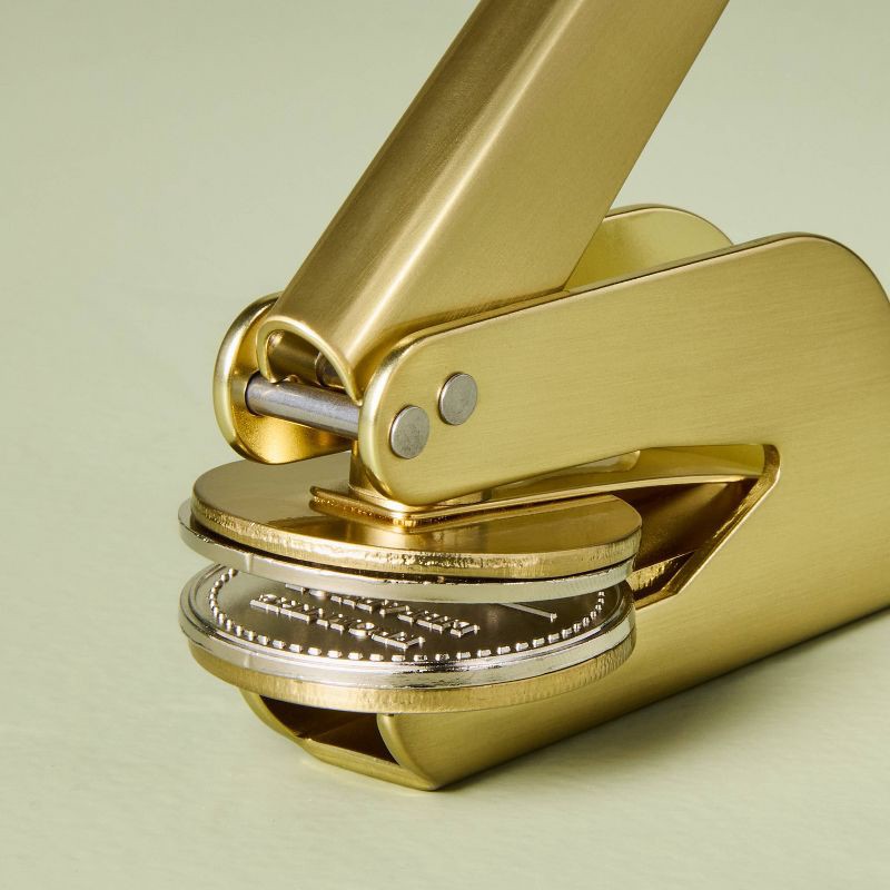 slide 3 of 3, Hearth & Hand with Magnolia Brass Page Press - Hearth & Hand™ with Magnolia, 1 ct