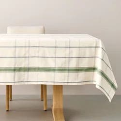 Hearth & Hand with Magnolia 60"x84" Plaid Tablecloth Cream/Green - Hearth & Hand™ with Magnolia
