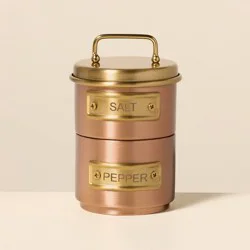 Hearth & Hand with Magnolia Salt and Pepper Holders Copper Finish - Hearth & Hand™ with Magnolia