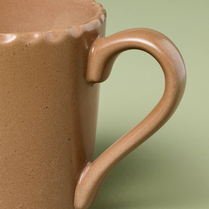 slide 3 of 3, Hearth & Hand with Magnolia 12 fl oz Stoneware Coffee Mug Brown - Hearth & Hand™ with Magnolia, 12 fl oz