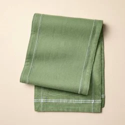 Hearth & Hand with Magnolia 72"x14" Table Runner Green - Hearth & Hand™ with Magnolia