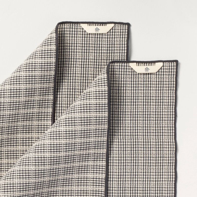 slide 3 of 3, Hearth & Hand with Magnolia Set of 2 Kitchen Towels Gray - Hearth & Hand™ with Magnolia, 1 ct