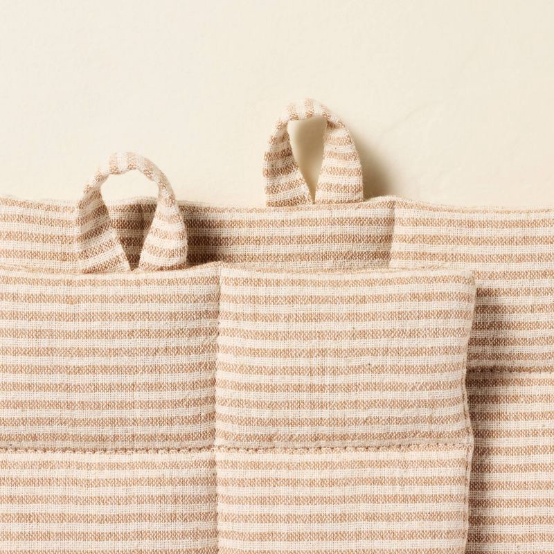 slide 3 of 3, Hearth & Hand with Magnolia Pot Holder Natural Stripe - Hearth & Hand™ with Magnolia, 1 ct