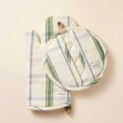 Hearth & Hand with Magnolia Oven Mitts Plaid - Hearth & Hand™ with Magnolia