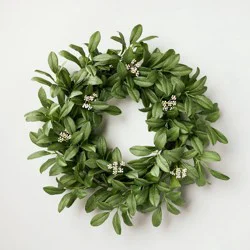 Hearth & Hand with Magnolia 26" Seeded Green Leaf Wreath - Hearth & Hand™ with Magnolia