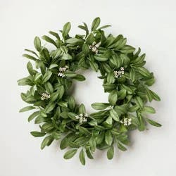 Hearth & Hand with Magnolia 26" Seeded Green Leaf Wreath - Hearth & Hand™ with Magnolia