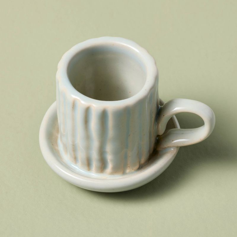 slide 3 of 3, Hearth & Hand with Magnolia Textured Ceramic Match Holder Blue - Hearth & Hand™ with Magnolia, 1 ct