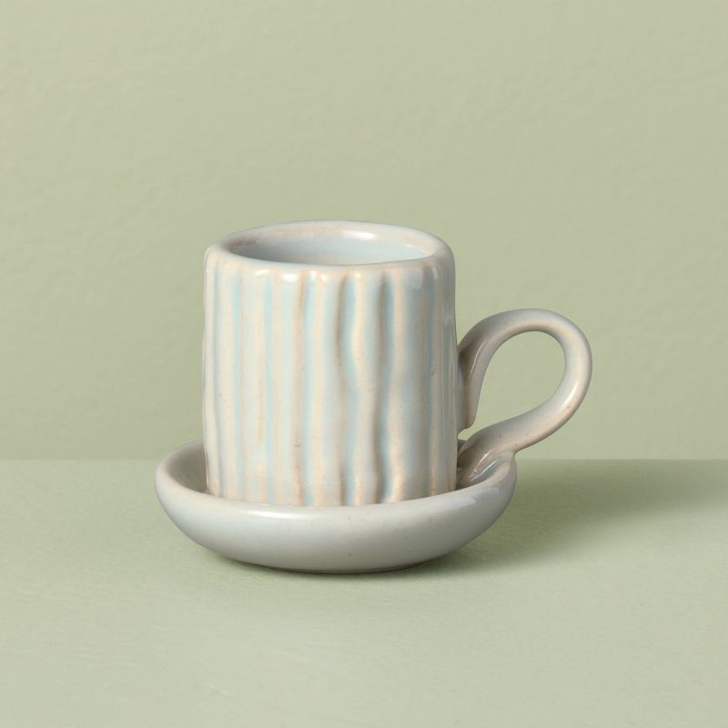 slide 1 of 3, Hearth & Hand with Magnolia Textured Ceramic Match Holder Blue - Hearth & Hand™ with Magnolia, 1 ct