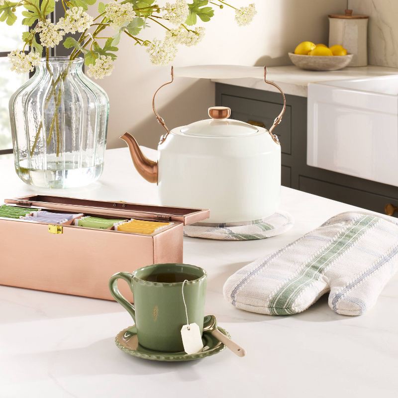 slide 2 of 4, Hearth & Hand with Magnolia 10.5" Tea Bag Container Copper Finish - Hearth & Hand™ with Magnolia, 1 ct