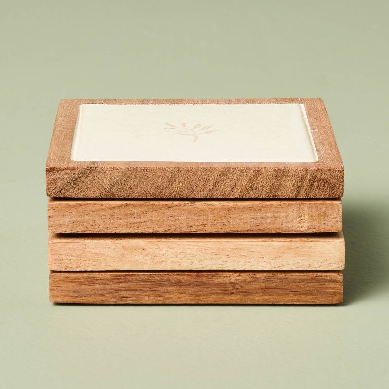 slide 3 of 3, Hearth & Hand with Magnolia Set of 4 Coasters - Hearth & Hand™ with Magnolia, 1 ct