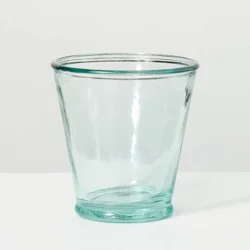 Hearth & Hand with Magnolia 7.44oz Short Recycled Juice Glass Blue - Hearth & Hand™ with Magnolia