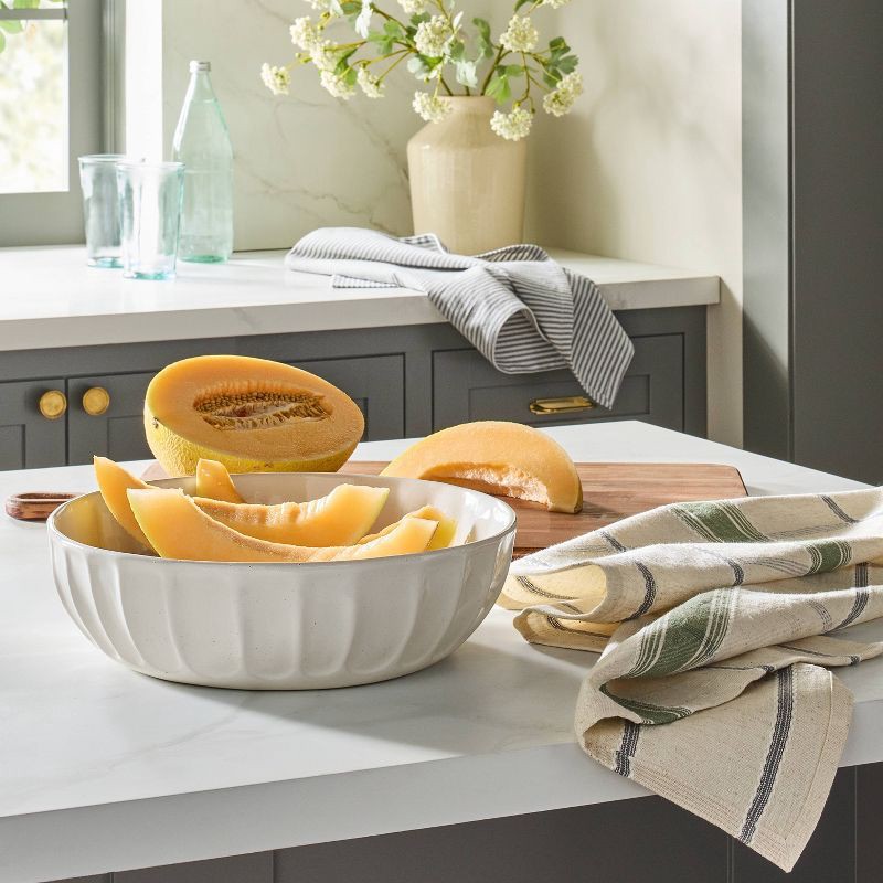 slide 2 of 3, Hearth & Hand with Magnolia Set of 2 Kitchen Towels Signature Plaid/Navy - Hearth & Hand™ with Magnolia, 1 ct