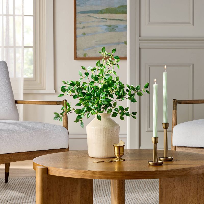 slide 2 of 3, Hearth & Hand with Magnolia Banyan Leaf Artificial Stem Green - Hearth & Hand™ with Magnolia, 1 ct