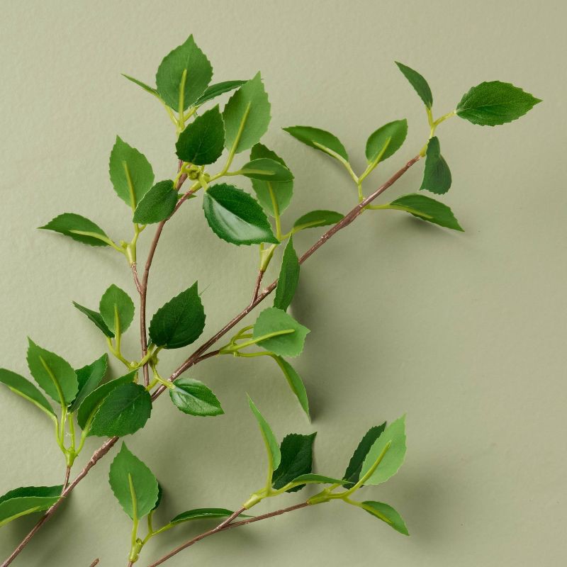 slide 3 of 3, Hearth & Hand with Magnolia Banyan Leaf Artificial Stem Green - Hearth & Hand™ with Magnolia, 1 ct
