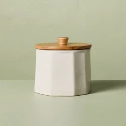 Hearth & Hand with Magnolia 17 fl oz Small Stoneware Canister Sour Cream - Hearth & Hand™ with Magnolia
