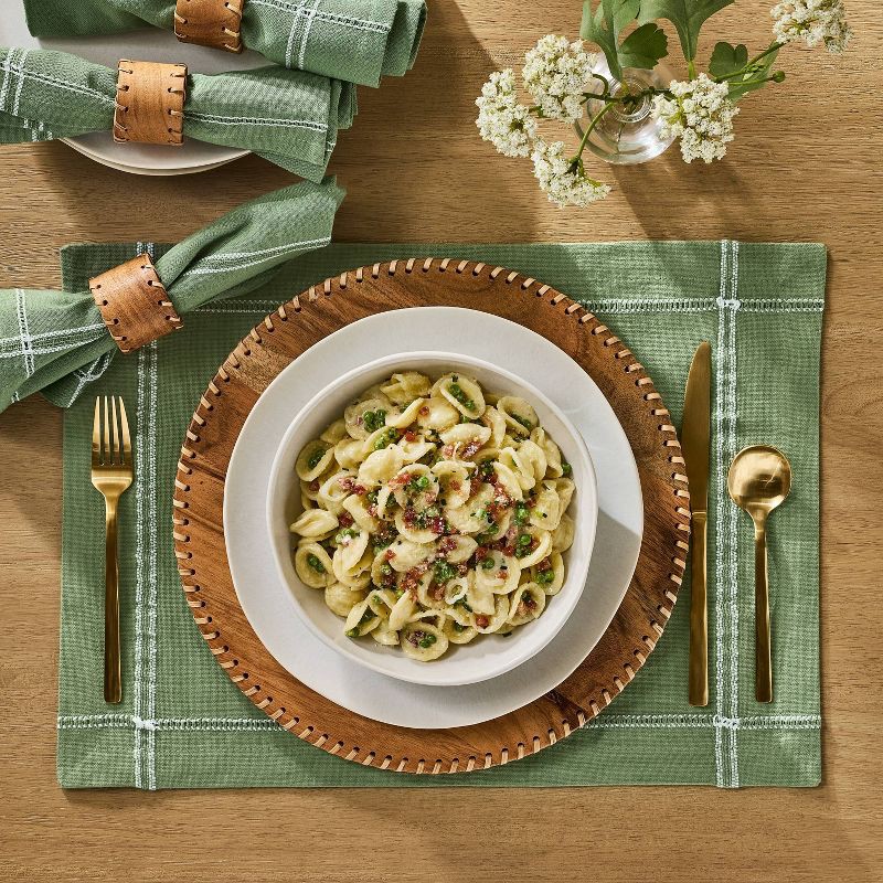 slide 2 of 3, Hearth & Hand with Magnolia Set of 4 Solid Cloth Napkins Green - Hearth & Hand™ with Magnolia, 1 ct